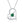 Load image into Gallery viewer, Louily Mother&#39;s Day Gift Heart Shape Mom Green Stone Round Cut Necklace
