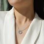 Louily Moissanite Reciprocating Pendant Necklace - louilyjewelry