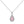 Load image into Gallery viewer, Louily Pink Stone Double Halo Pear Cut Women&#39;s Necklace

