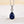 Louily Blue Stone Pear Cut Necklace