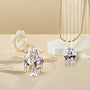 Louily Excellent Oval Cut 2PC Jewelry Set - louilyjewelry