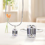 Louily Stunning Emerald Cut 2PC Jewelry Set - louilyjewelry