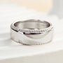 Louily Classic Design White gold Men's Wide Wedding Band - louilyjewelry