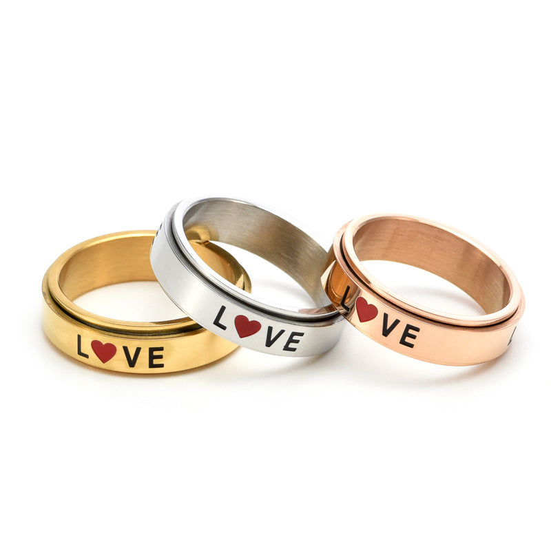 Personalized LOVE Tungsten Ring Anniversary Rings For Men - louilyjewelry