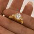 Louily Yellow Gold Moissanite 2.0 Carat Engagement Ring For Women - louilyjewelry