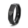 Louily Fashion Tungsten Carbide Rhomboid Men's Wide Wedding Band - louilyjewelry