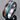 Tungsten Steel Men's Wedding Band with Wood and Turquoise Inlay