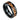 Fashion Tungsten Steel Ring Black Gold Wood Veneer Men's Ring