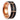 Stylish Frosted Rose Gold And Black Tungsten Steel Men's Ring