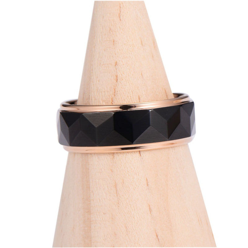 Fashion Tungsten Steel Ring Two-Tone Men's Ring
