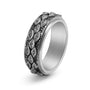 Tungsten Carbide The Eye of God Men's Wide Wedding Band - louilyjewelry