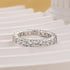 Louily Eternity Round Cut Simulated Diamond Wedding Band In Sterling Silver - louilyjewelry