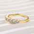 Louily Moissanite Classic Round Cut Wedding Band - louilyjewelry