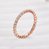 Rose gold 1Ct round cut full eternity wedding band