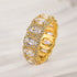 Louily Luxurious Halo Cushion Cut Wide Wedding Band For Women In Sterling Silver - louilyjewelry