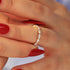 Louily Elegant Marquise Cut Diamond Women's Wedding Band In Sterling Silver - louilyjewelry