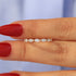 Louily Elegant Marquise Cut Diamond Women's Wedding Band In Sterling Silver - louilyjewelry