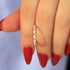 Louily Elegant Marquise Cut Diamond Women's Wedding Band In Sterling Silver - louilyjewelry