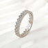 Louily Lovely Yellow Gold Two Rows Round Cut Wedding Band In Sterling Silver - louilyjewelry