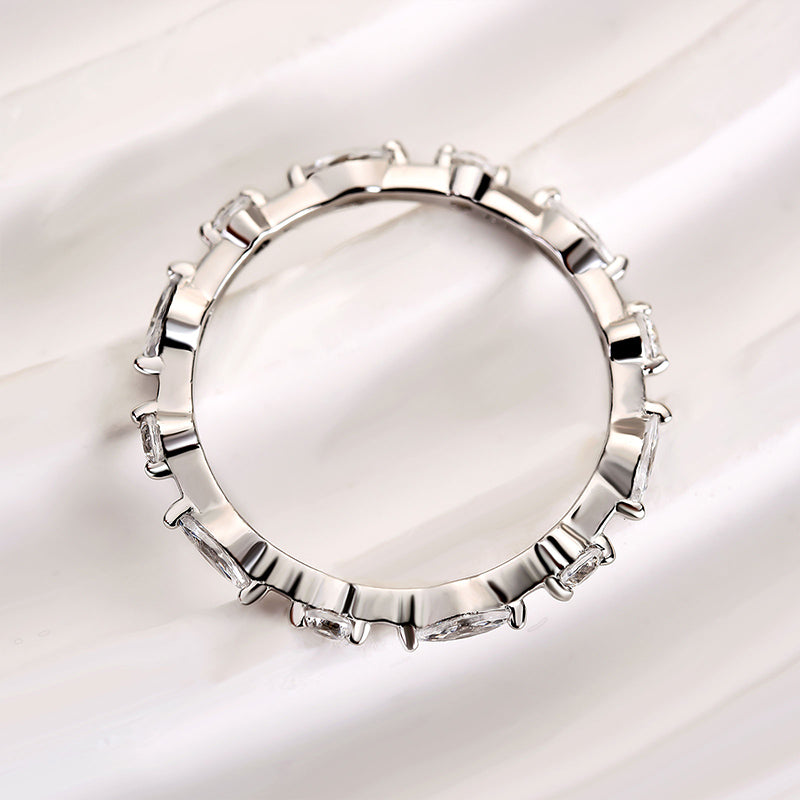 Louily Fashion Marquise & Round Cut Wedding Band - louilyjewelry