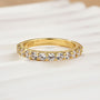 Louily Exquisite Half Round Cut Women's Wedding Band - louilyjewelry