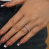 Louily Unique Half Pear & Round Cut Women's Wedding Band - louilyjewelry
