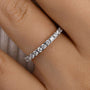 Louily Round Cut Half Eternity Women's Wedding Band - louilyjewelry
