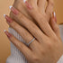 Louily Round Cut Half Eternity Women's Wedding Band - louilyjewelry
