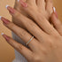 Louily Round Cut Half Eternity Women's Wedding Band - louilyjewelry