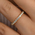 Louily Round Cut Half Eternity Women's Wedding Band - louilyjewelry