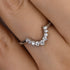 Louily Unique Round Cut Women's Wedding Band - louilyjewelry