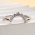 Louily Unique Round Cut Women's Wedding Band - louilyjewelry