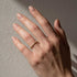 Delicate marquise half eternity ring for everyday wear