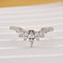 Vintage Marquise Cut & Round Cut Crown-Shaped Wedding Band In Sterling Silver - louilyjewelry