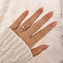 Vintage Marquise Cut & Round Cut Crown-Shaped Wedding Band In Sterling Silver - louilyjewelry