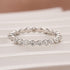 Moissanite 1.2 Ct Round Cut Yellow Gold Anniversary Ring - louilyjewelry