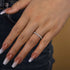 Louily Classic Full Round Cut Wedding Band - louilyjewelry