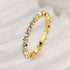 Louily Classic Full Round Cut Wedding Band - louilyjewelry