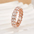 Louily Full Oval Cut Simulated Diamond Wedding Band - louilyjewelry