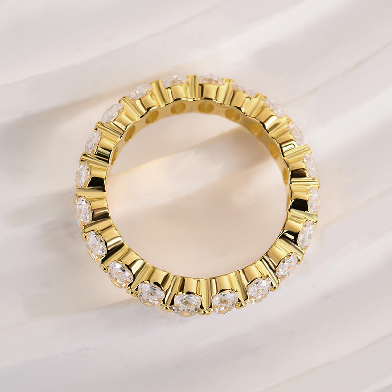 Louily Full Oval Cut Simulated Diamond Wedding Band - louilyjewelry