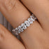 Louily Half Oval Cut Simulated Diamond Wedding Band - louilyjewelry