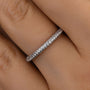 Louily Unique Three Sided Stone Women's Wedding Band - louilyjewelry