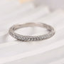Louily Unique Three Sided Stone Women's Wedding Band - louilyjewelry