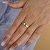 Louily Classic Yellow Gold Wide Wedding Band - louilyjewelry