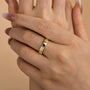 Louily Classic Yellow Gold Wide Wedding Band - louilyjewelry