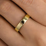 Louily Classic Yellow Gold Wide Wedding Band - louilyjewelry