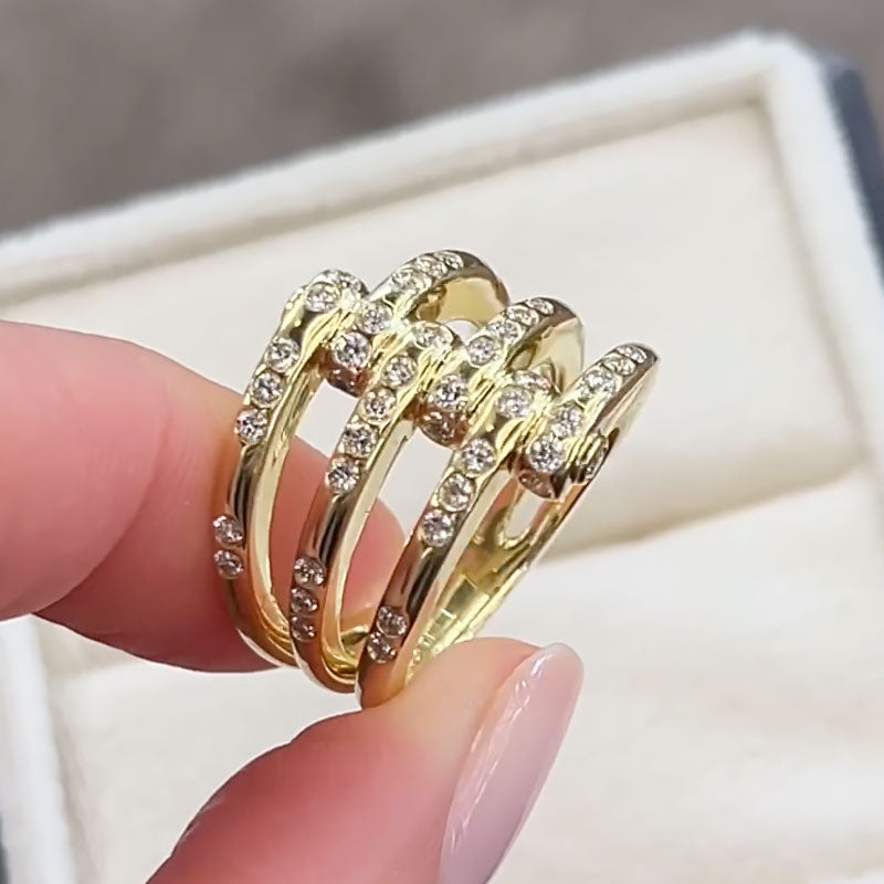 Louily Unique X Criss Cross Wedding Band For Women In Sterling Silver - louilyjewelry