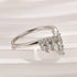 Crown Shaped Curved Design Thin Stacking Wedding Band In Sterling Silver - louilyjewelry