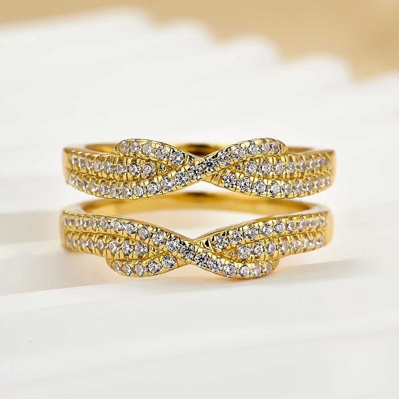 Louily Special Round Cut Jacket Wedding Band - louilyjewelry