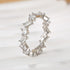 Emerald Cut & Cushion Cut Wedding Band In Sterling Silver - louilyjewelry